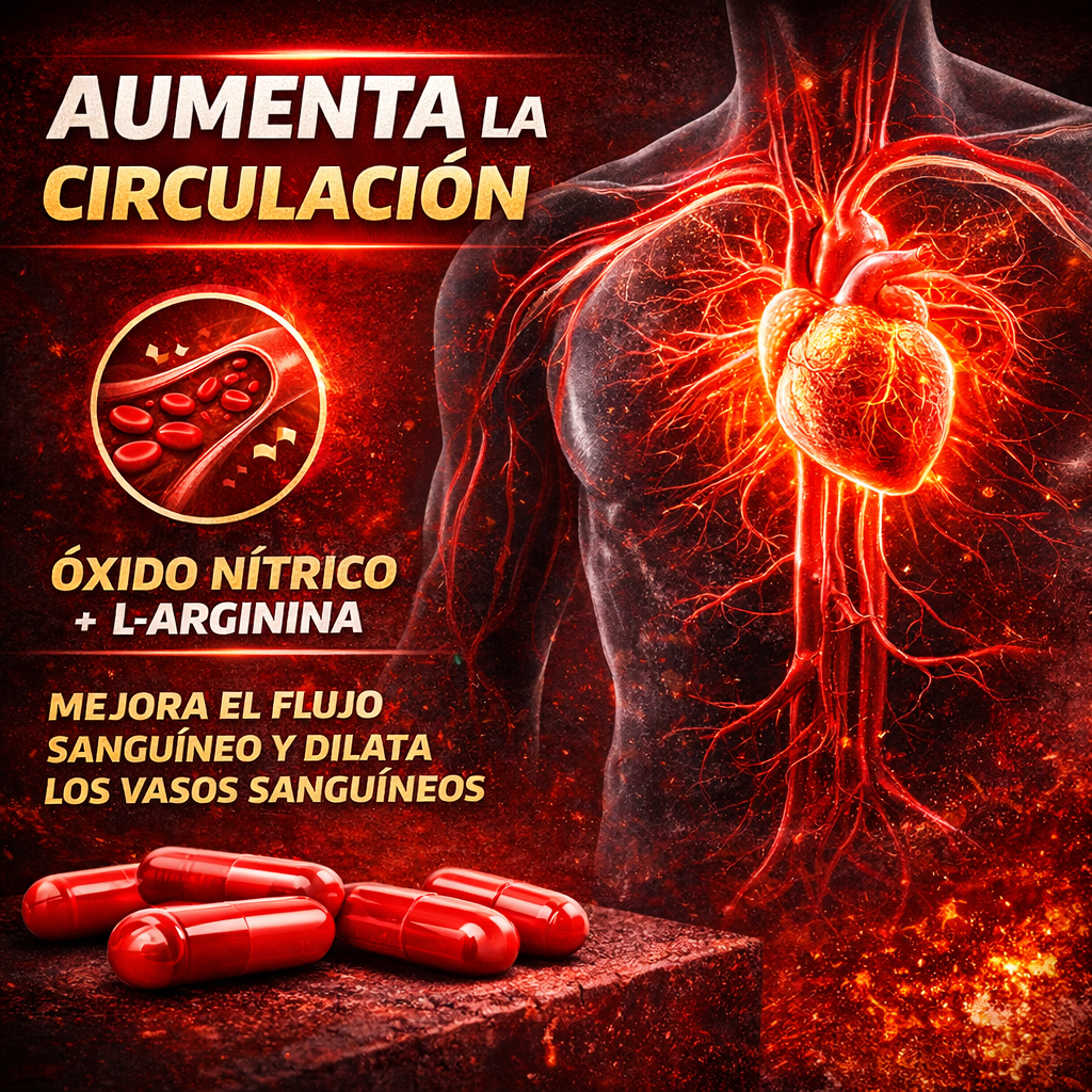 (Oxido nitrico) L-Arginina + Maca + Shilajit