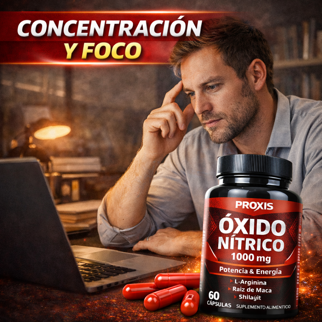 (Oxido nitrico) L-Arginina + Maca + Shilajit