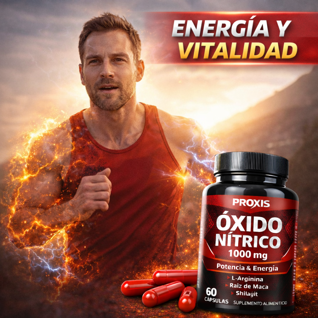 (Oxido nitrico) L-Arginina + Maca + Shilajit