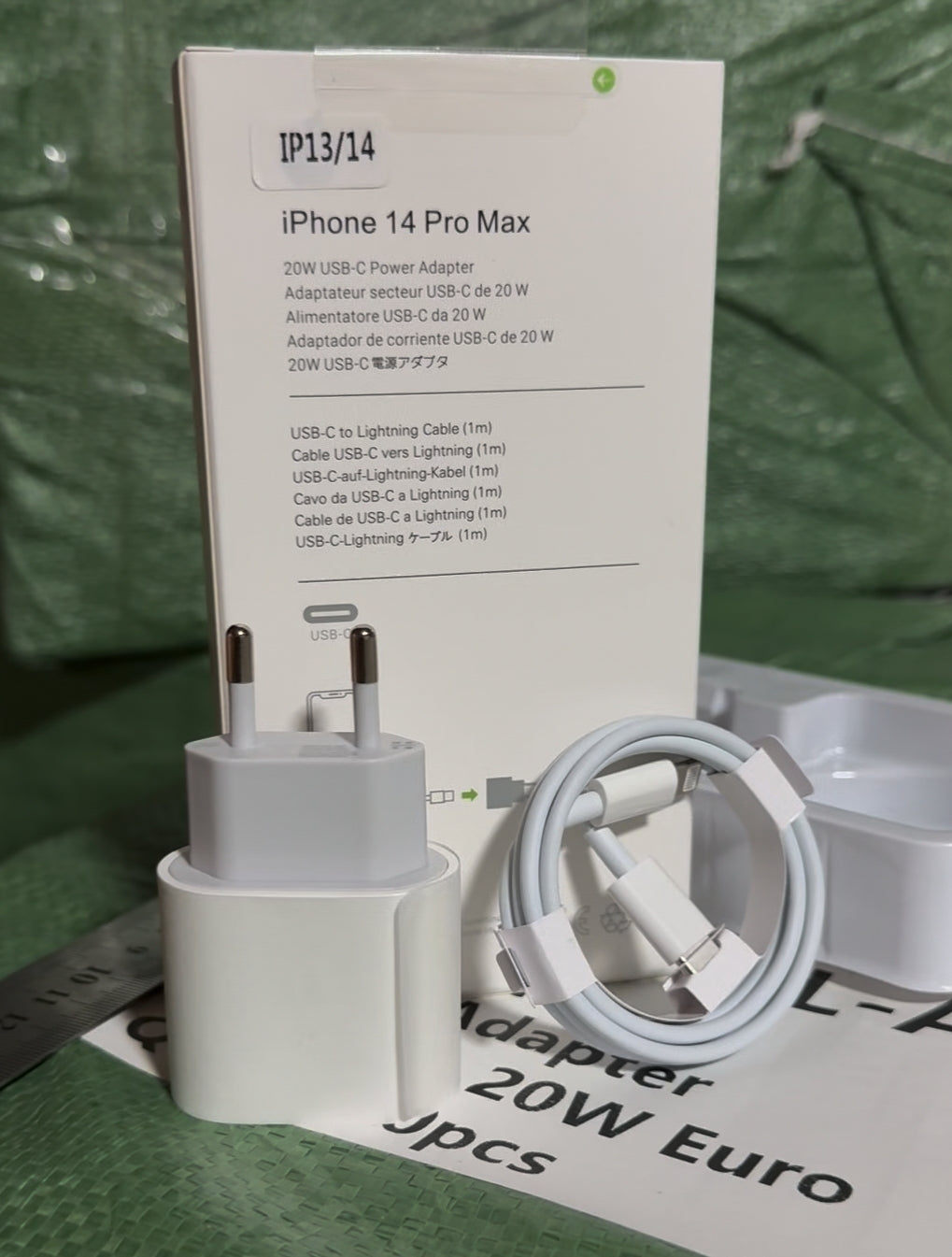 Cargador con cable USB-C - Lightning (20 W)