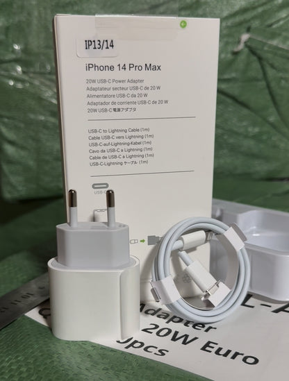 Cargador con cable USB-C - Lightning (20 W)